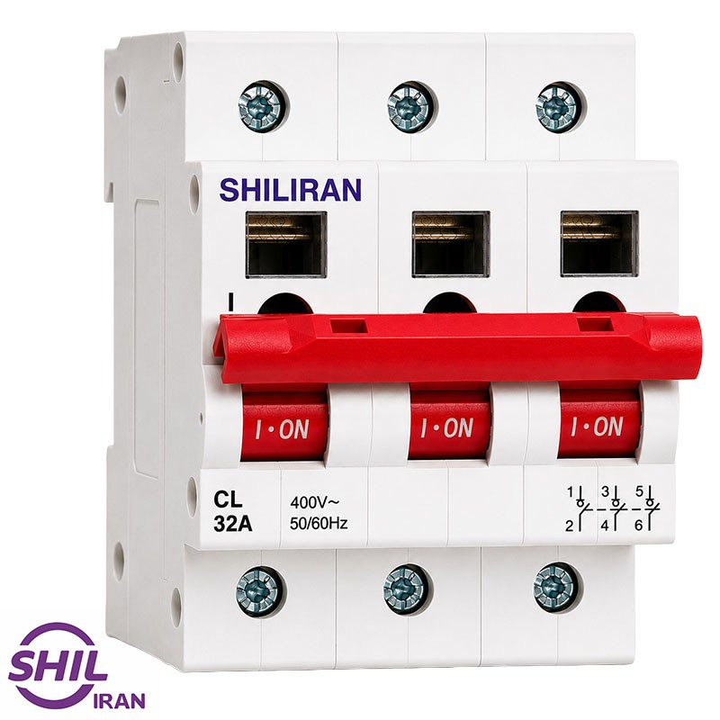 خرید کلید ایزولاتور (قفل شو) سه پل 32 آمپر شیل ایران از شیل ایران
